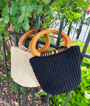 Load image into Gallery viewer, The Wooden Handle Crochet Handbag
