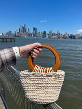 Load image into Gallery viewer, The Wooden Handle Crochet Handbag
